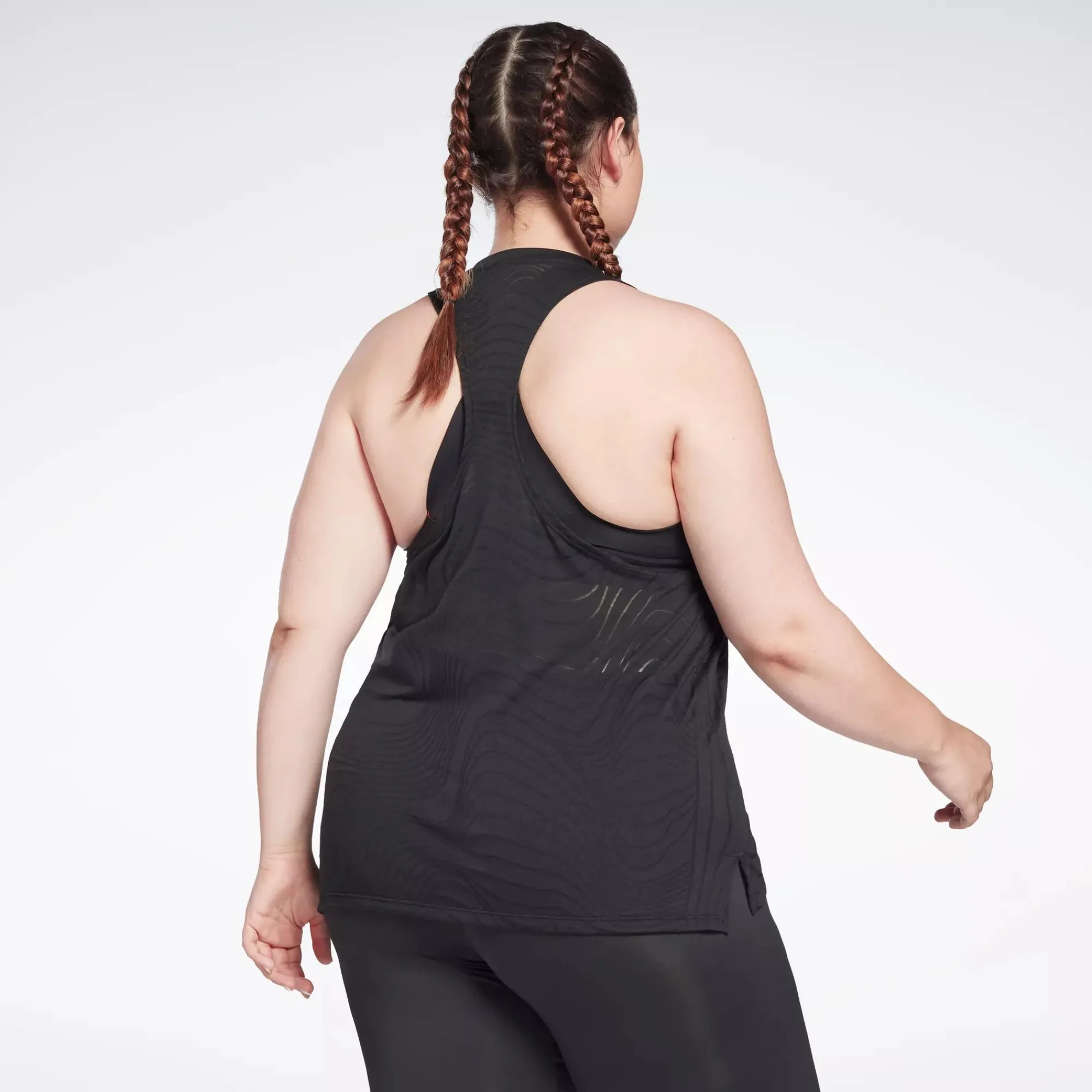 Tank Tops|Reebok Tank Tops Burnout Tank Top (Plus Size)