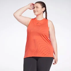 Tank Tops|Reebok Tank Tops Burnout Tank Top (Plus Size)