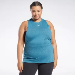 Tank Tops|Reebok Tank Tops Burnout Tank Top (Plus Size)