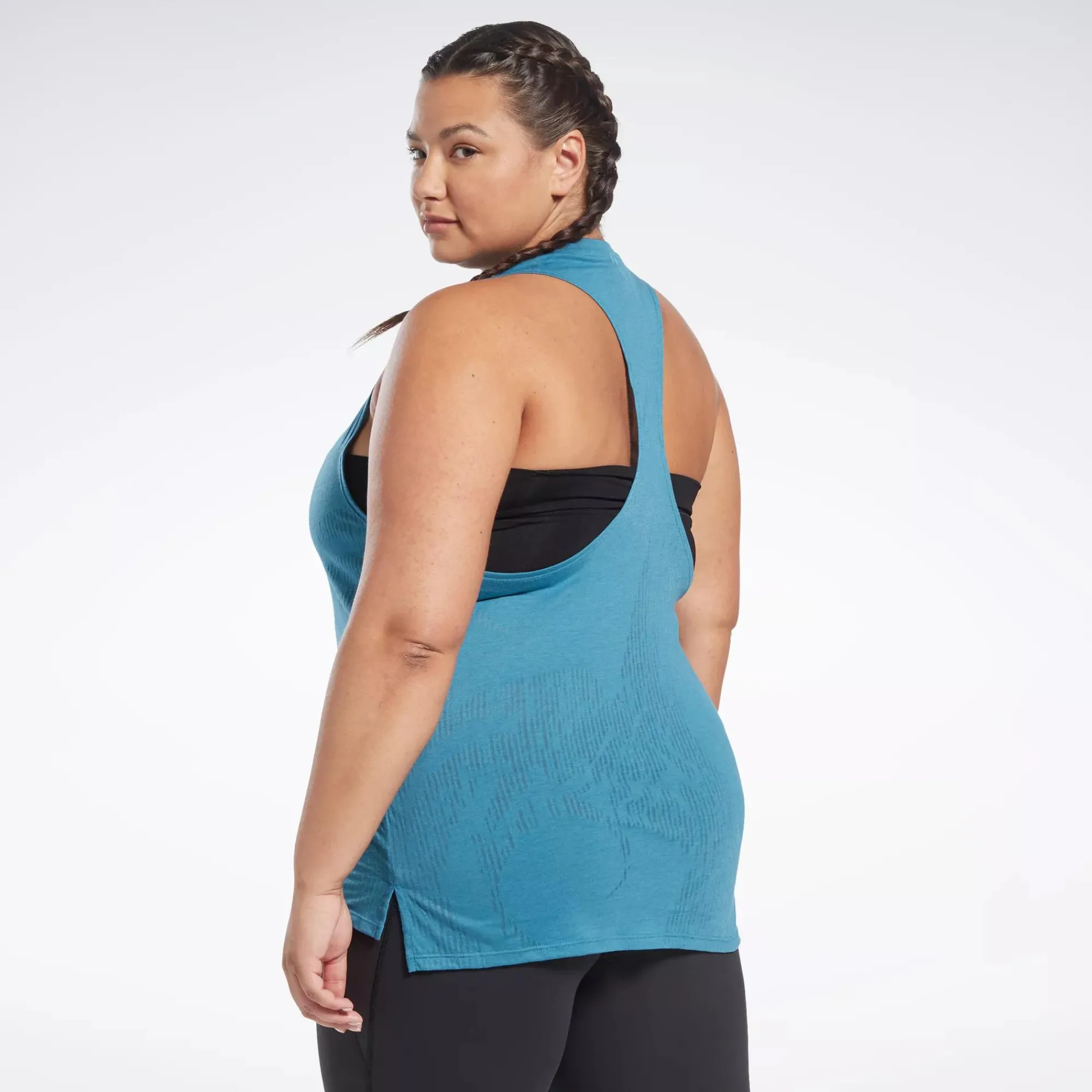 Tank Tops|Reebok Tank Tops Burnout Tank Top (Plus Size)