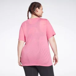 Tops & T-Shirts|Reebok Tops & T-Shirts Burnout T-Shirt (Plus Size)