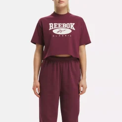 Loungewear|Reebok Loungewear Classics Archive Essentials Big Logo Crop T-Shirt