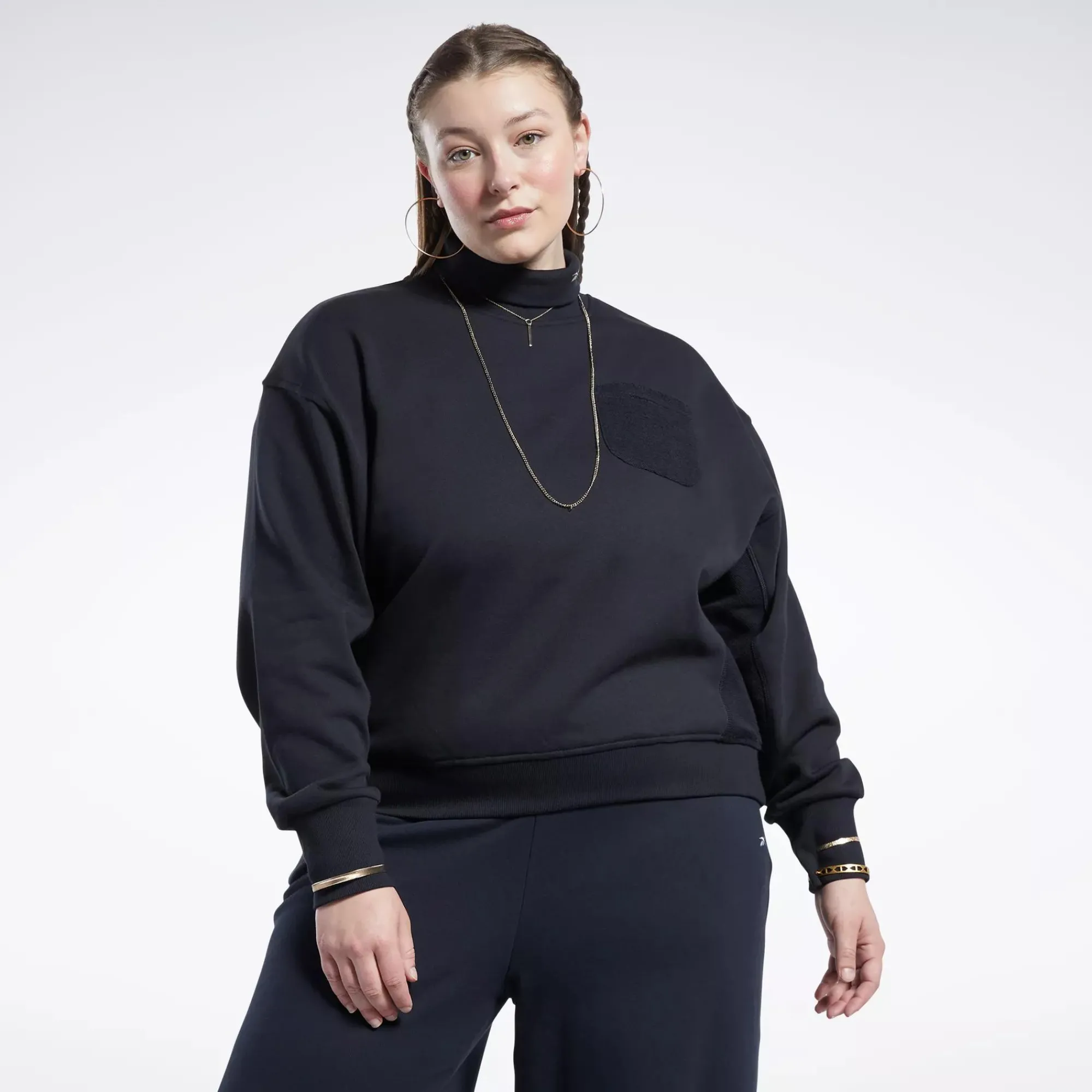 Hoodies & Sweatshirts|Reebok Hoodies & Sweatshirts Classics Cotton French Terry Sweatshirt (Plus Size)