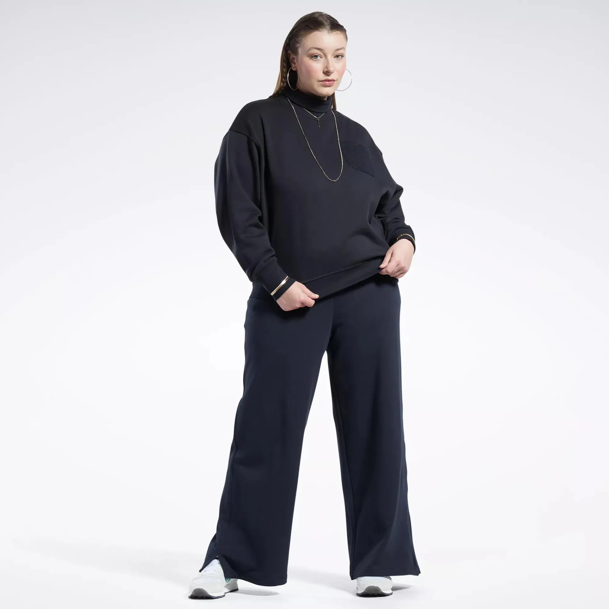 Hoodies & Sweatshirts|Reebok Hoodies & Sweatshirts Classics Cotton French Terry Sweatshirt (Plus Size)