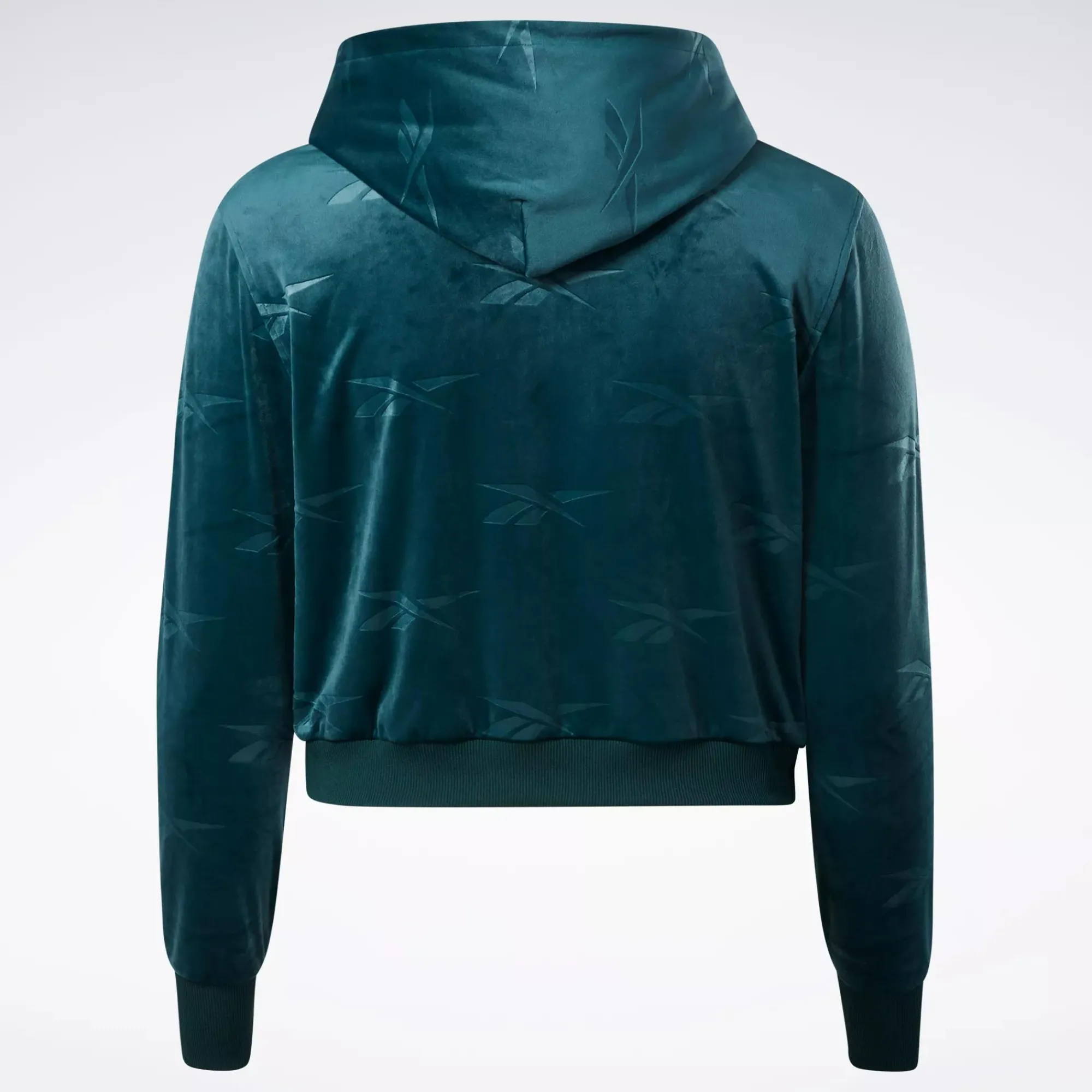 Hoodies & Sweatshirts|Reebok Hoodies & Sweatshirts Classics Energy Q4 Velour Zip-Up Sweatshirt (Plus Size)
