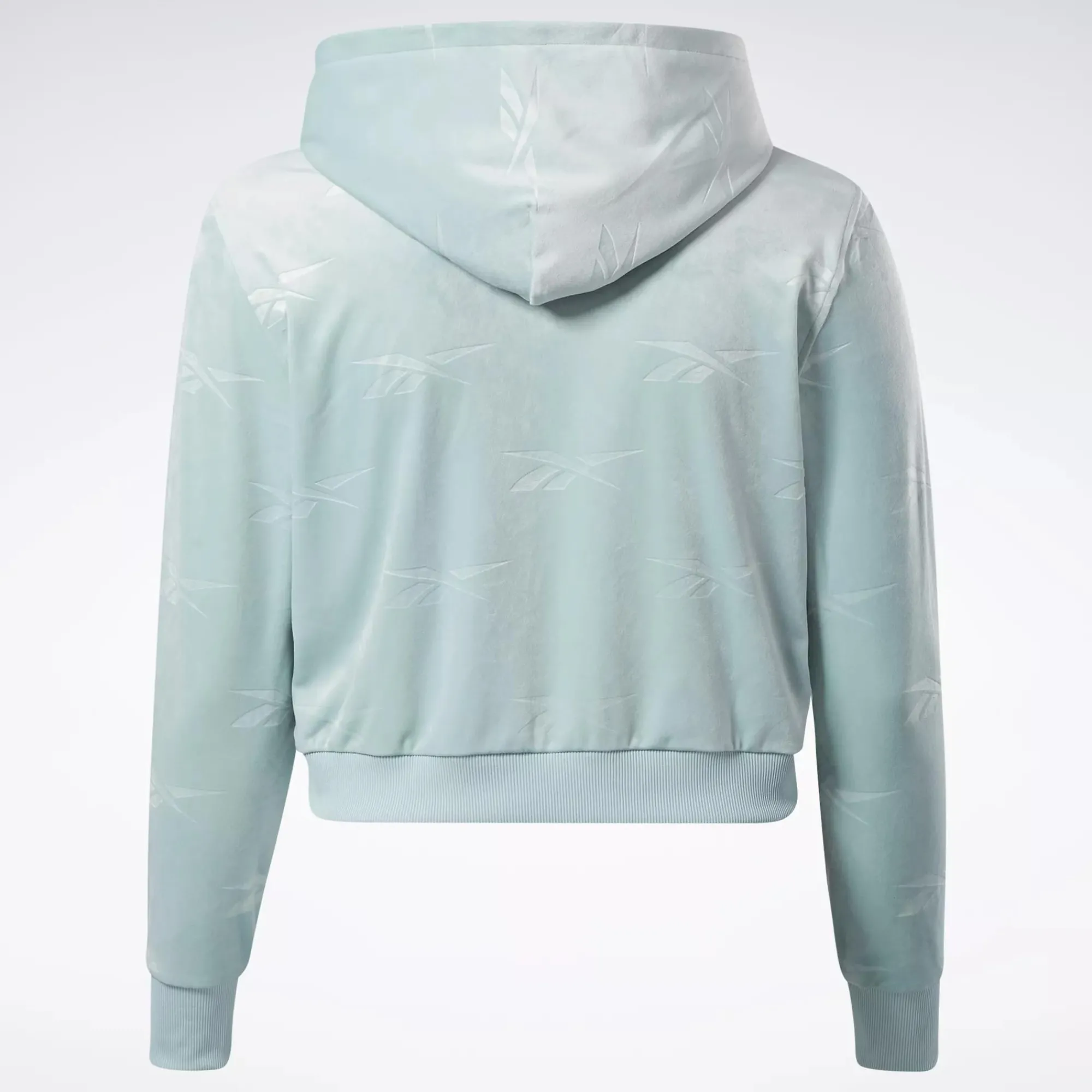 Hoodies & Sweatshirts|Reebok Hoodies & Sweatshirts Classics Energy Q4 Velour Zip-Up Sweatshirt (Plus Size)