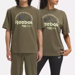 Tops & T-Shirts|Reebok Tops & T-Shirts Graphic Series Globe T-Shirt