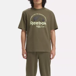 Tops & T-Shirts|Reebok Tops & T-Shirts Graphic Series Globe T-Shirt