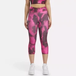 Leggings & Tights|Reebok Leggings & Tights Id Train Allover Print Capri Leggings