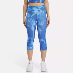 Leggings & Tights|Reebok Leggings & Tights Id Train Allover Print Capri Leggings