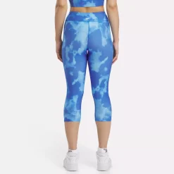 Leggings & Tights|Reebok Leggings & Tights Id Train Allover Print Capri Leggings