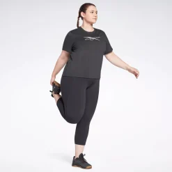 Leggings & Tights|Reebok Leggings & Tights Lux 3/4 Leggings (Plus Size)