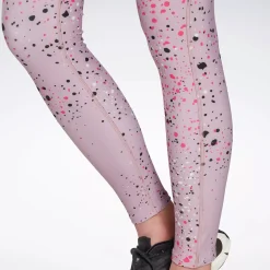 Leggings & Tights|Reebok Leggings & Tights Lux 2.0 Multi-Colored Speckle Leggings