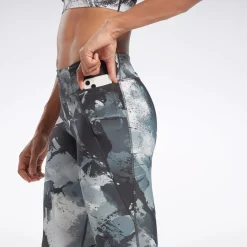 Leggings & Tights|Reebok Leggings & Tights Lux Allover Print Bold Leggings