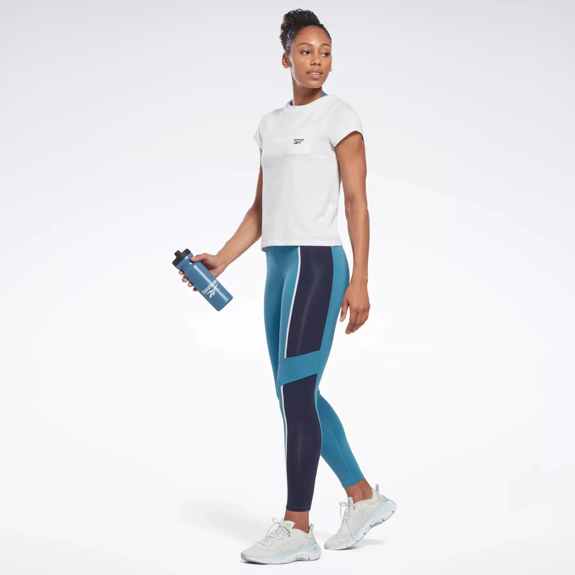 Leggings & Tights|Reebok Leggings & Tights Lux High-Rise Colorblock Leggings