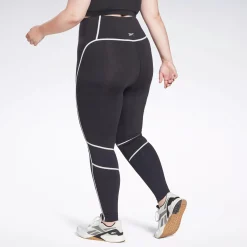 Leggings & Tights|Reebok Leggings & Tights Lux High-Rise Colorblock Leggings (Plus Size)