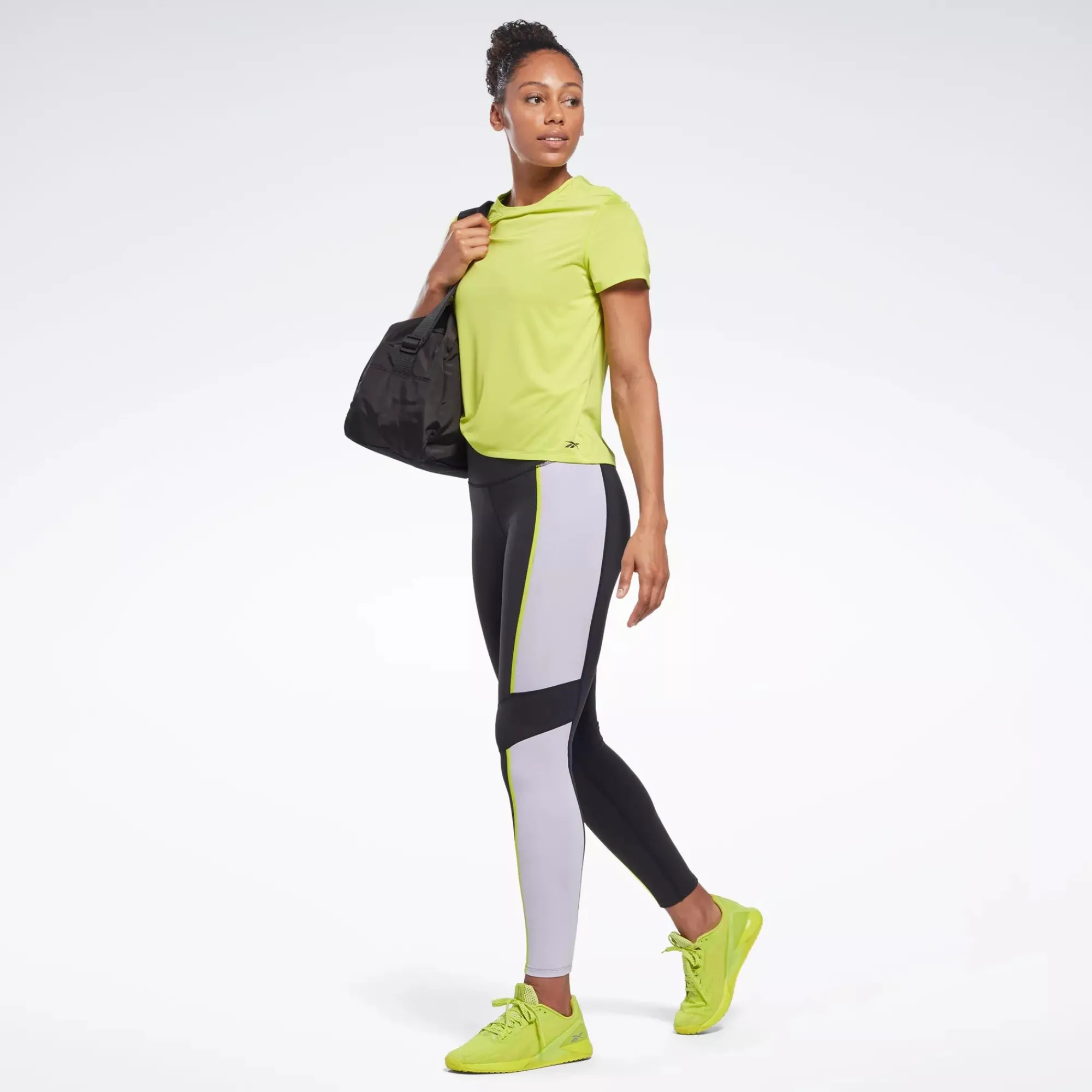 Leggings & Tights|Reebok Leggings & Tights Lux High-Rise Colorblock Leggings