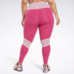 Leggings & Tights|Reebok Leggings & Tights Lux High-Rise Colorblock Leggings (Plus Size)