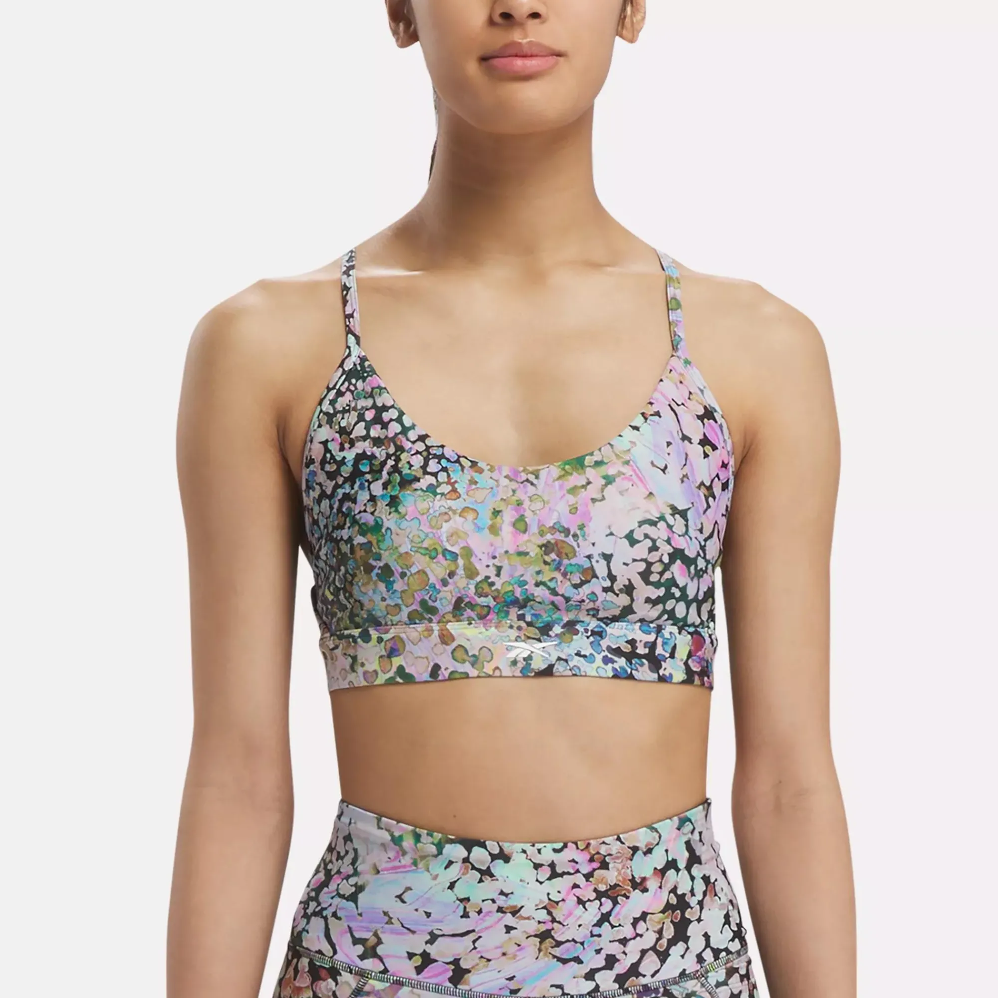 Yoga|Reebok Yoga Lux Modern Safari Strappy Bra