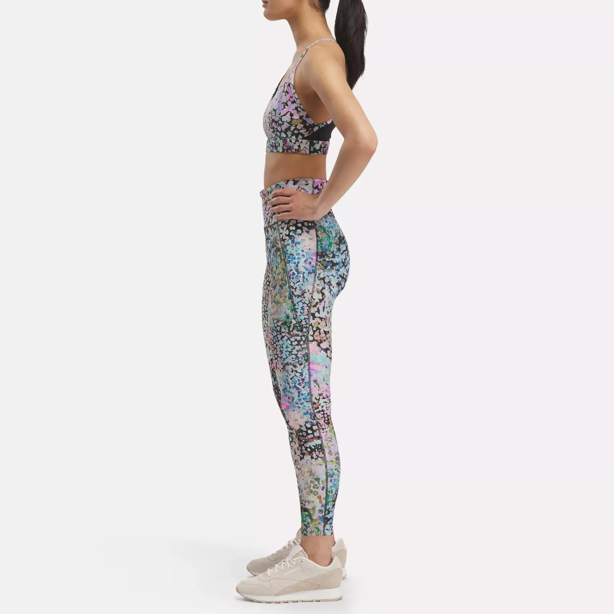 Yoga|Reebok Yoga Lux Modern Safari Strappy Bra