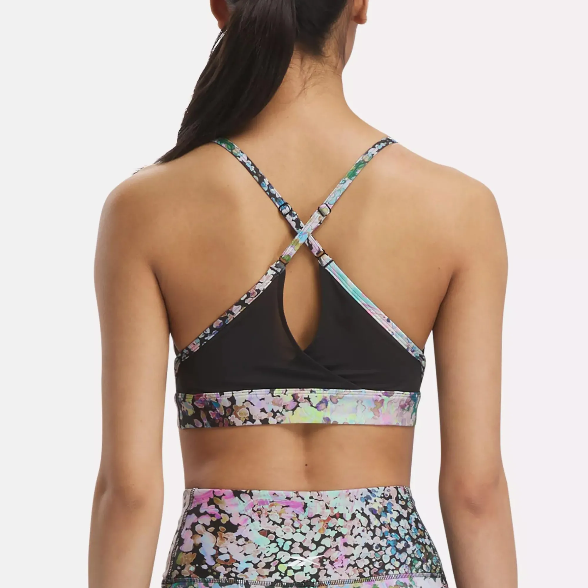 Yoga|Reebok Yoga Lux Modern Safari Strappy Bra