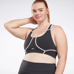 Sports Bras|Reebok Sports Bras Lux Racer Padded Colorblocked Bra (Plus Size)