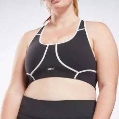 Sports Bras|Reebok Sports Bras Lux Racer Padded Colorblocked Bra (Plus Size)
