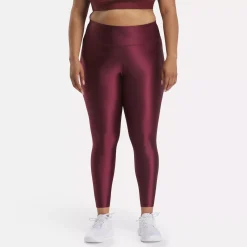 Leggings & Tights|Reebok Leggings & Tights Lux Shine High-Rise Leggings (Plus Size)