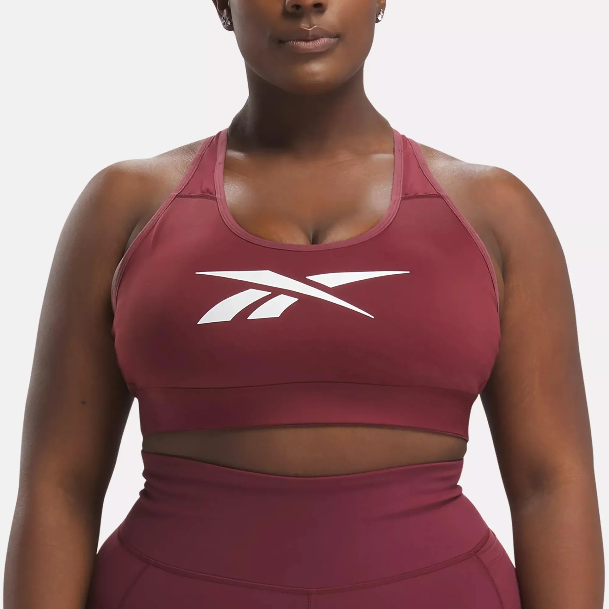 Yoga|Reebok Yoga Lux Vector Racer Sports Bra (Plus Size)
