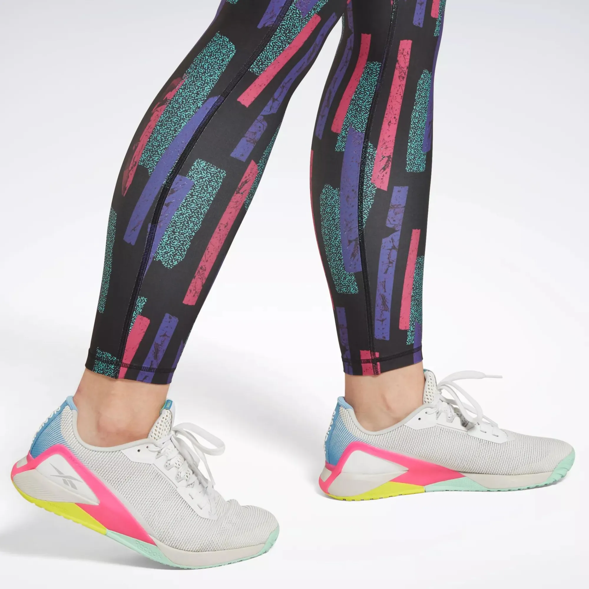 Leggings & Tights|Reebok Leggings & Tights Myt Allover Print Leggings