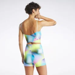 Tops & T-Shirts|Reebok Tops & T-Shirts Pride Allover Print Bra Top