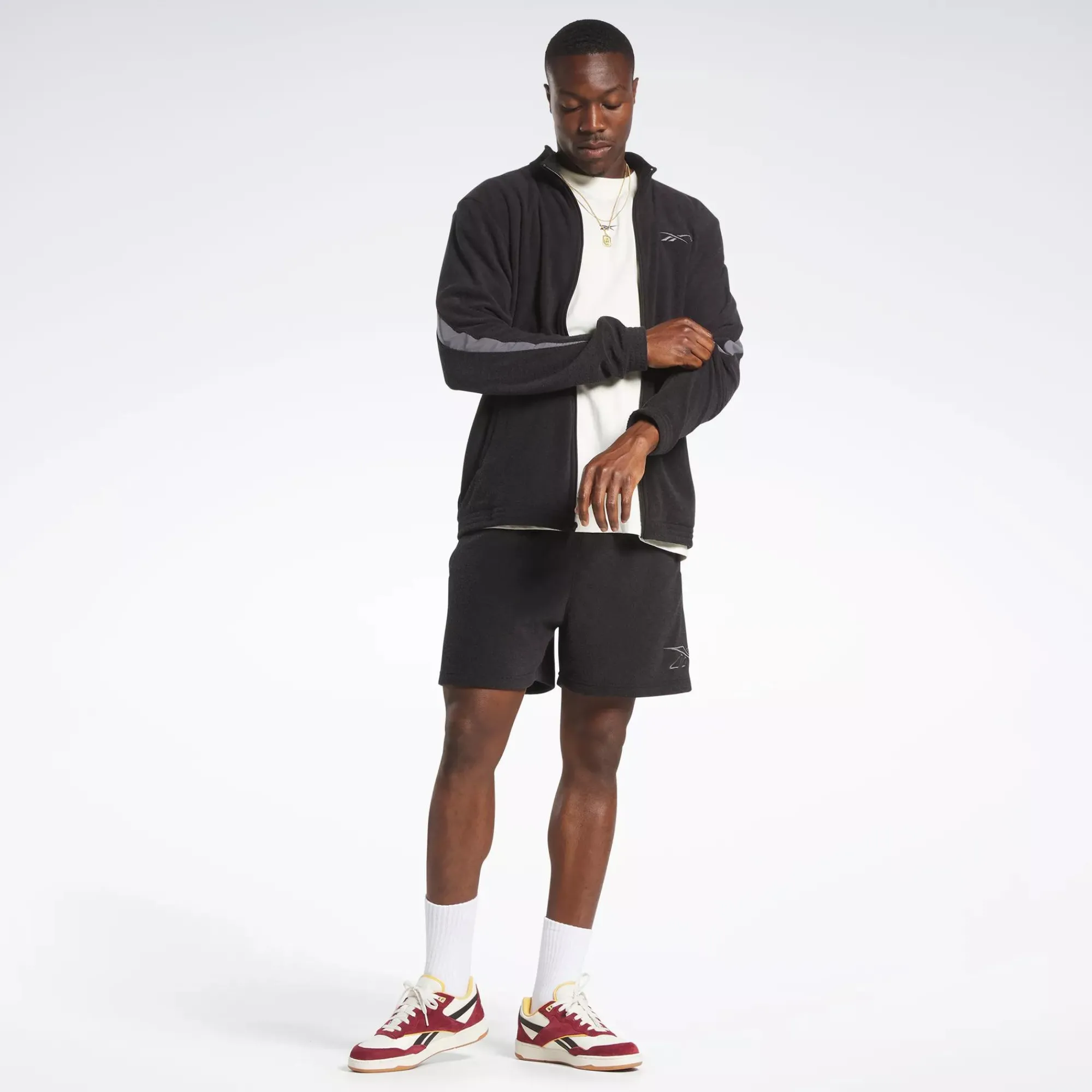 Jackets|Reebok Jackets Basketball Court Top Track Jacket