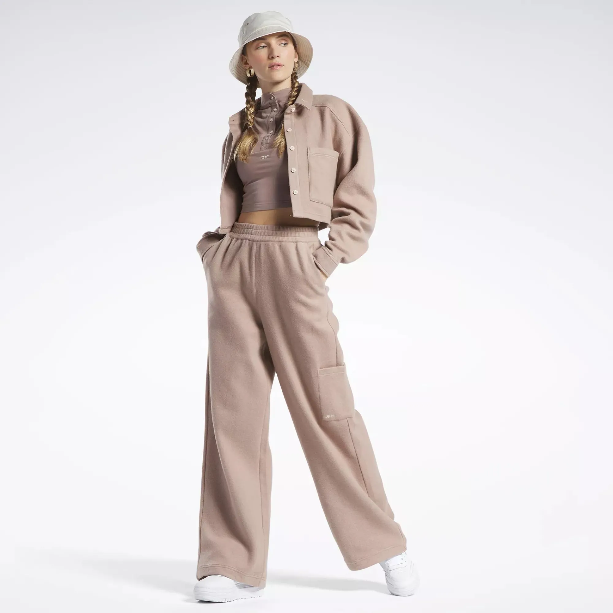 Tank Tops|Reebok Tank Tops Classics Cropped Fitted Jersey Tank Top