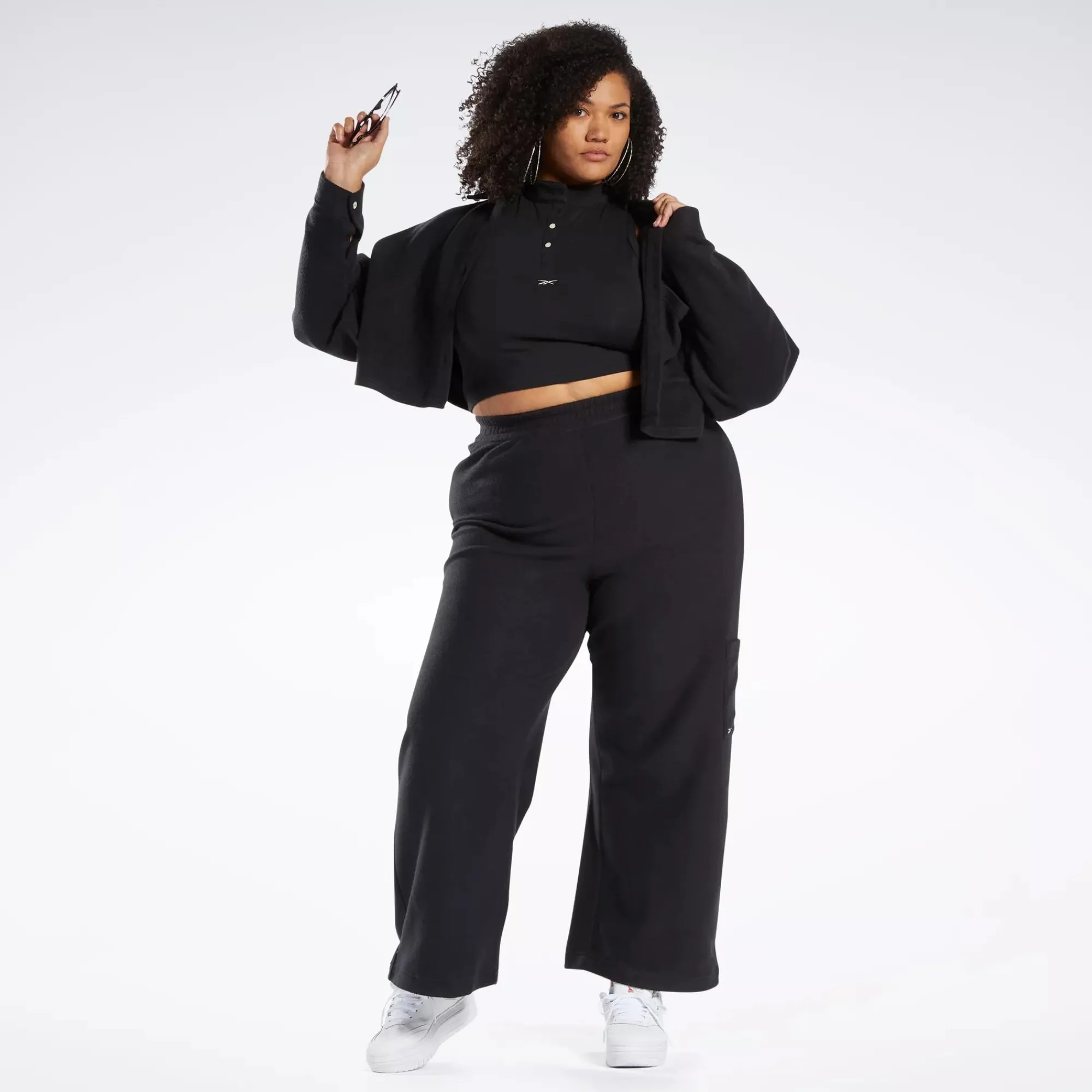 Pants & Sweatpants|Reebok Pants & Sweatpants Classics Reverse Fleece Wide Leg Pants (Plus Size)