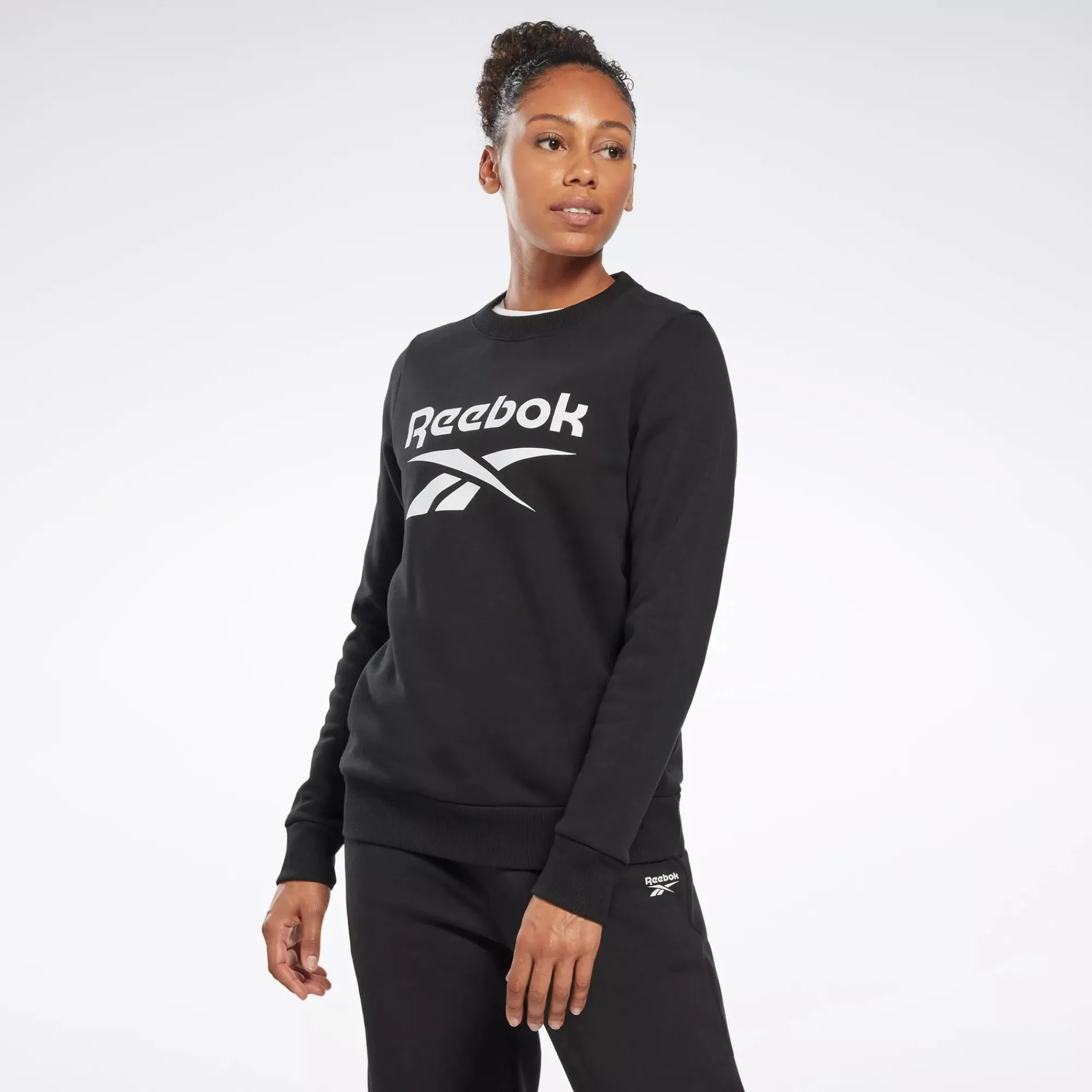 Loungewear|Reebok Loungewear Identity Big Logo Fleece Crew Sweatshirt