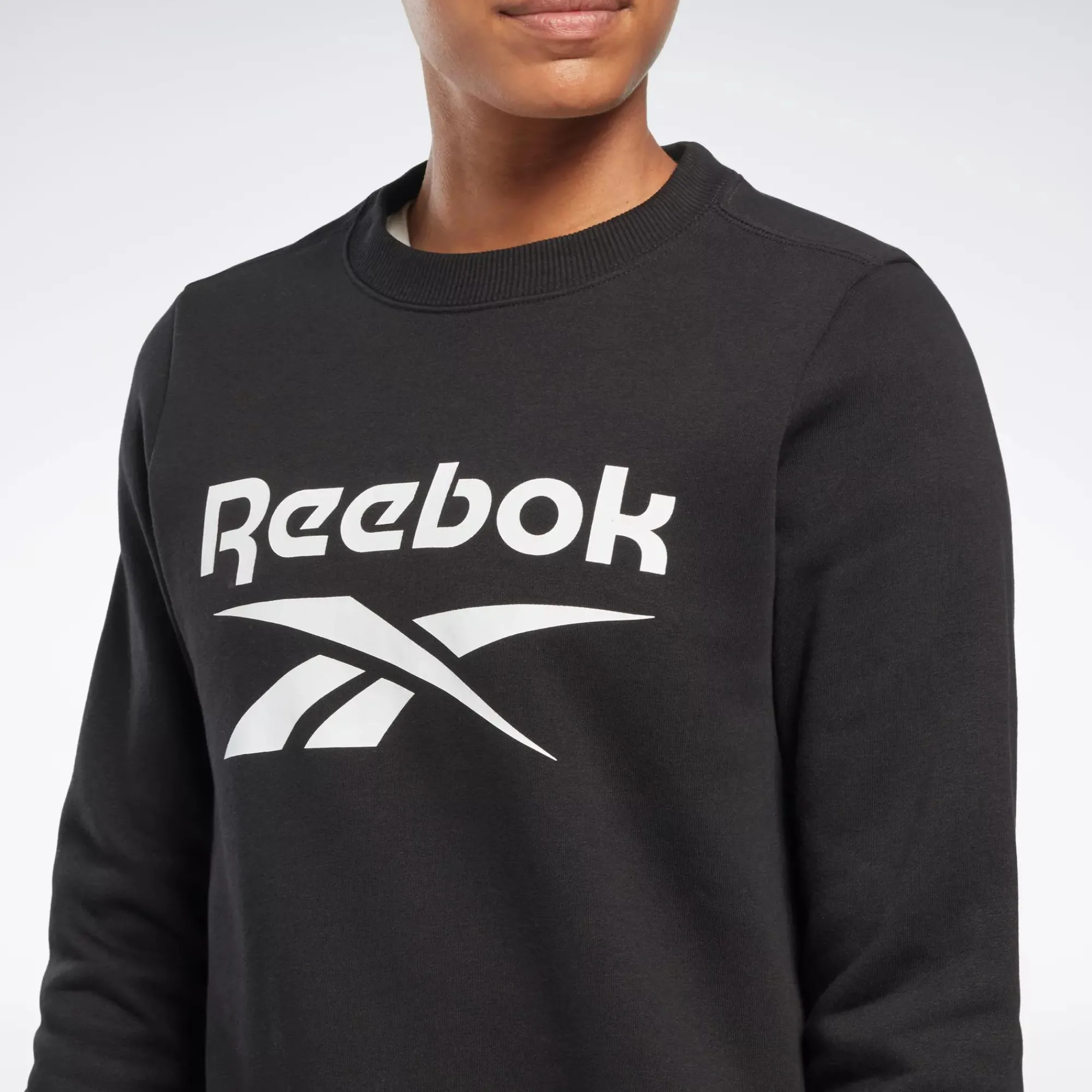 Loungewear|Reebok Loungewear Identity Big Logo Fleece Crew Sweatshirt