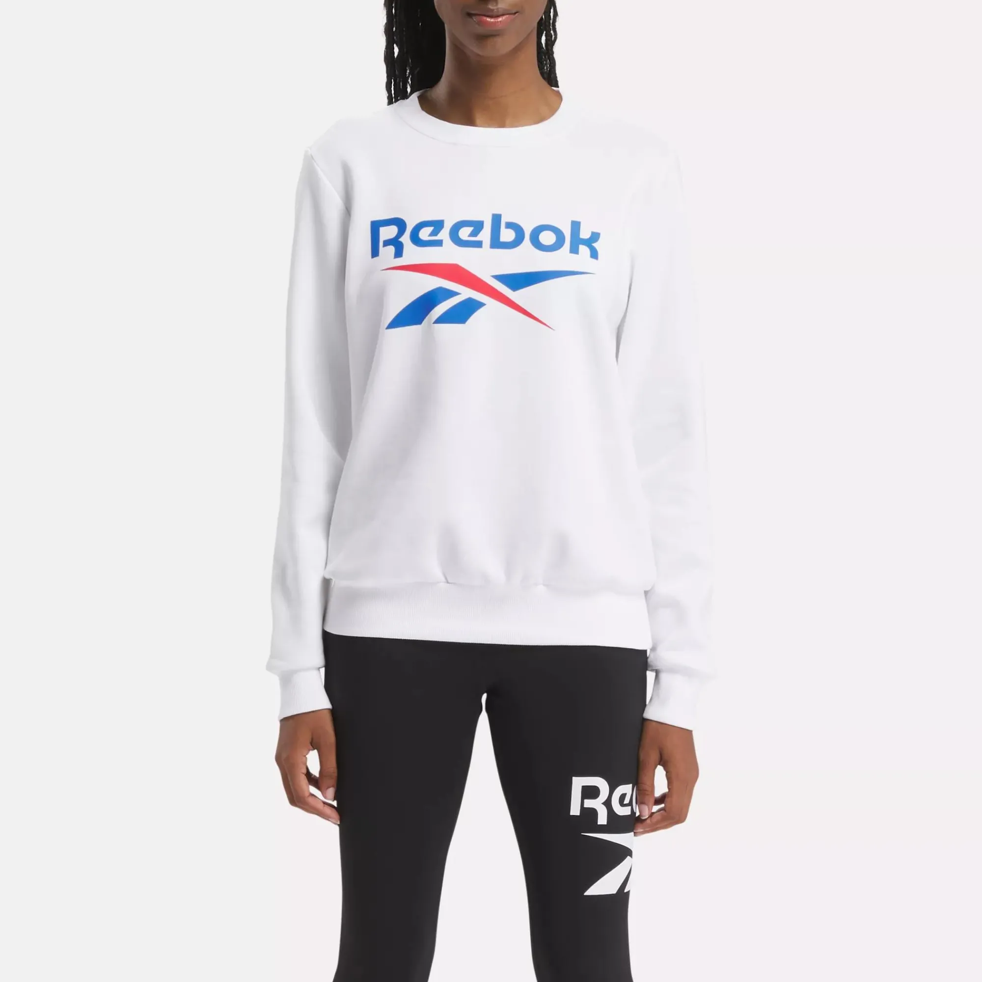 Hoodies & Sweatshirts|Reebok Hoodies & Sweatshirts Identity Big Logo Fleece Crew Sweatshirt