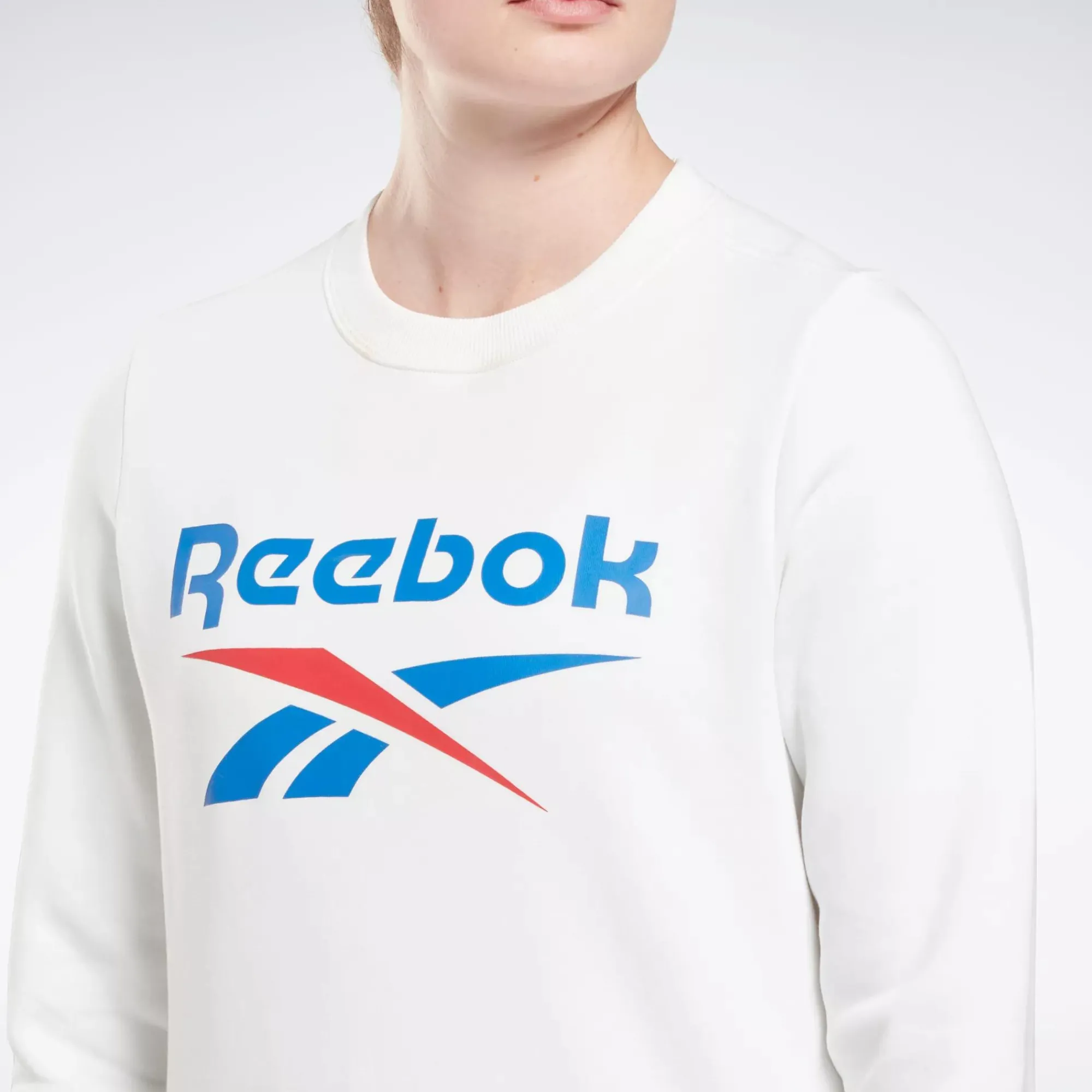 Hoodies & Sweatshirts|Reebok Hoodies & Sweatshirts Identity Big Logo Fleece Crew Sweatshirt
