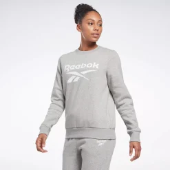 Loungewear|Reebok Loungewear Identity Big Logo Fleece Crew Sweatshirt