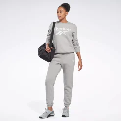 Loungewear|Reebok Loungewear Identity Big Logo Fleece Crew Sweatshirt