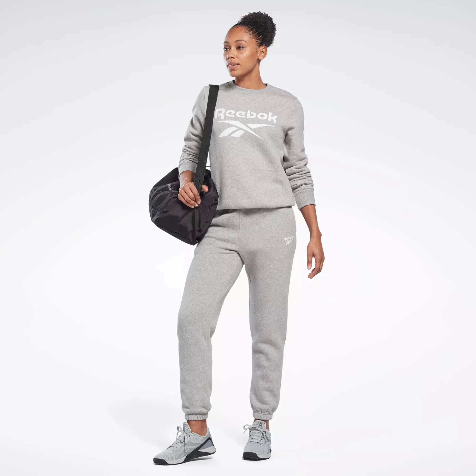 Loungewear|Reebok Loungewear Identity Big Logo Fleece Crew Sweatshirt