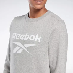 Loungewear|Reebok Loungewear Identity Big Logo Fleece Crew Sweatshirt