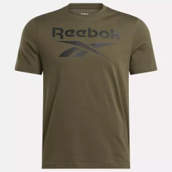 Tops & T-Shirts|Reebok Tops & T-Shirts Identity Big Stacked Logo T-Shirt