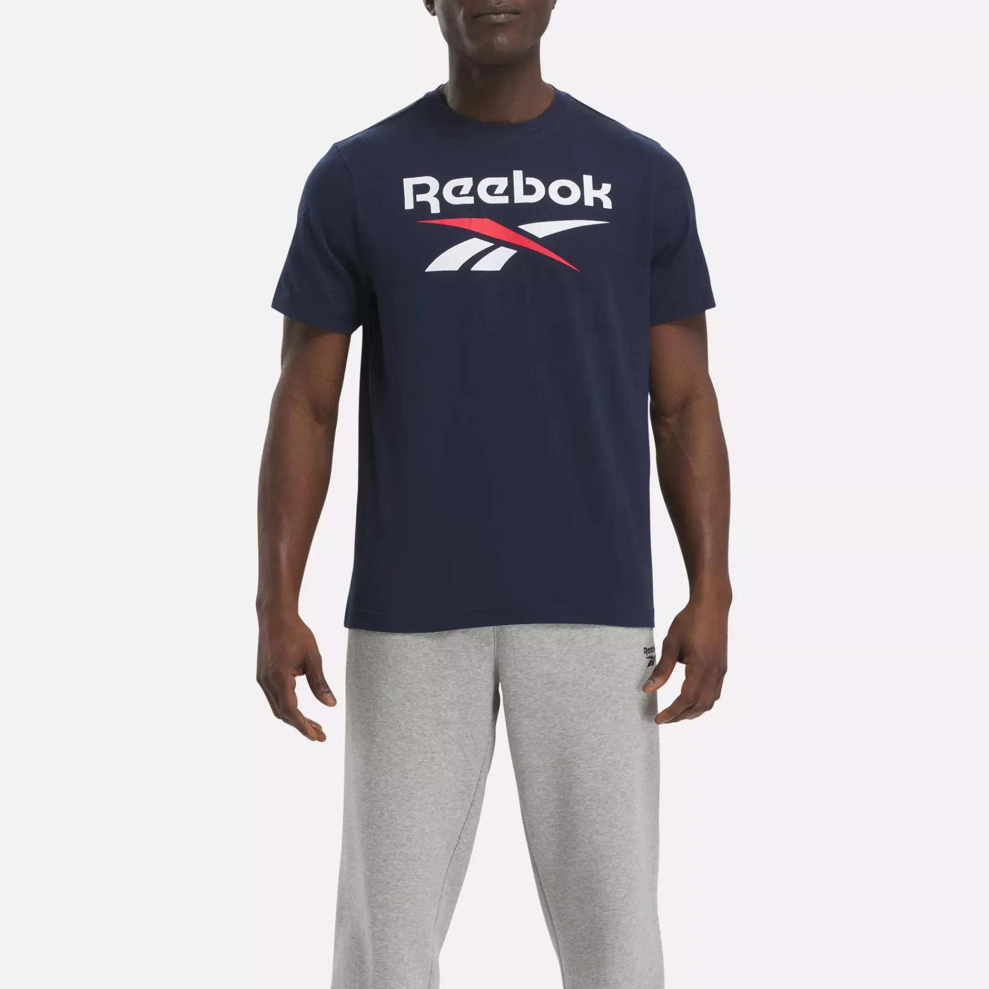 Tops & T-Shirts|Reebok Tops & T-Shirts Identity Big Stacked Logo T-Shirt