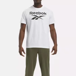 Tops & T-Shirts|Reebok Tops & T-Shirts Identity Big Stacked Logo T-Shirt