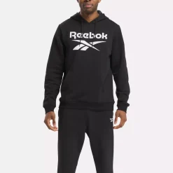Loungewear|Reebok Loungewear Identity Fleece Stacked Logo Pullover Hoodie