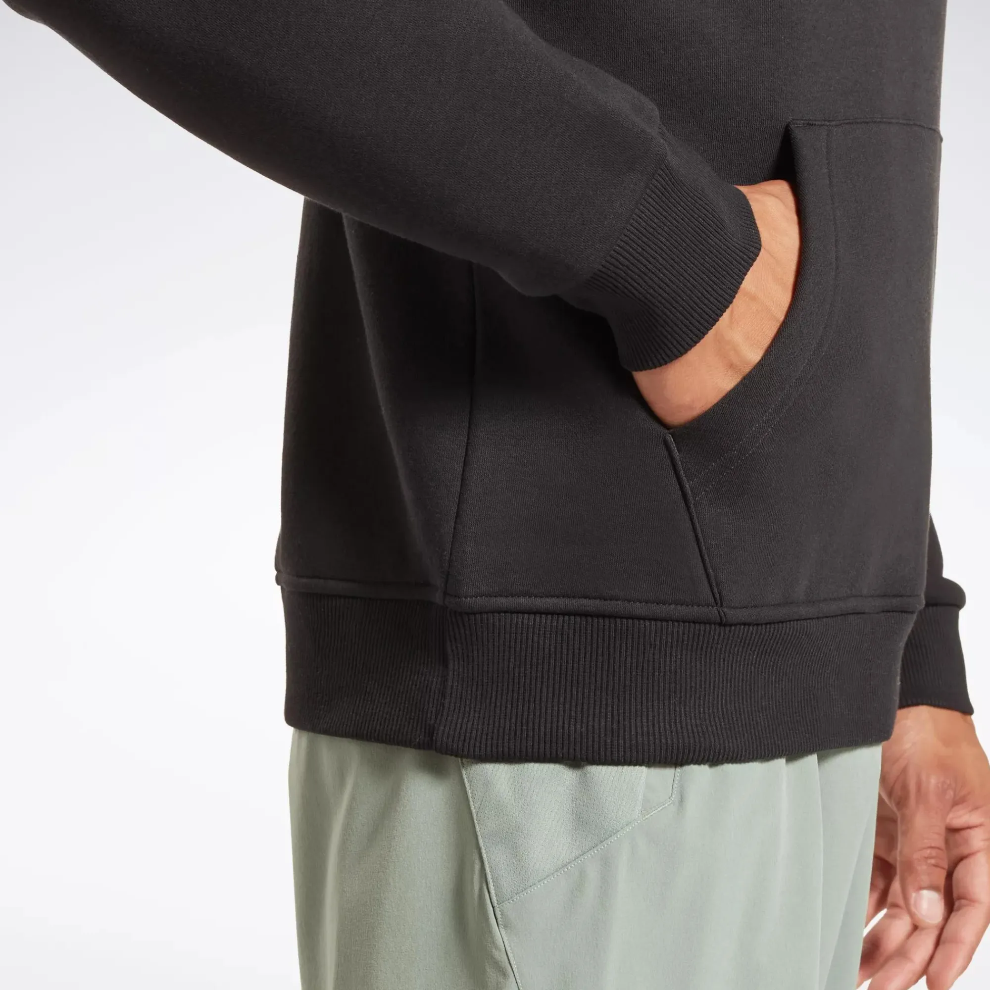 Loungewear|Reebok Loungewear Identity Fleece Stacked Logo Pullover Hoodie