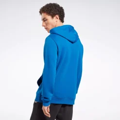 Hoodies & Sweatshirts|Reebok Hoodies & Sweatshirts Identity Fleece Stacked Logo Pullover Hoodie