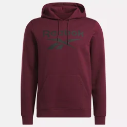 Hoodies & Sweatshirts|Reebok Hoodies & Sweatshirts Identity Fleece Stacked Logo Pullover Hoodie