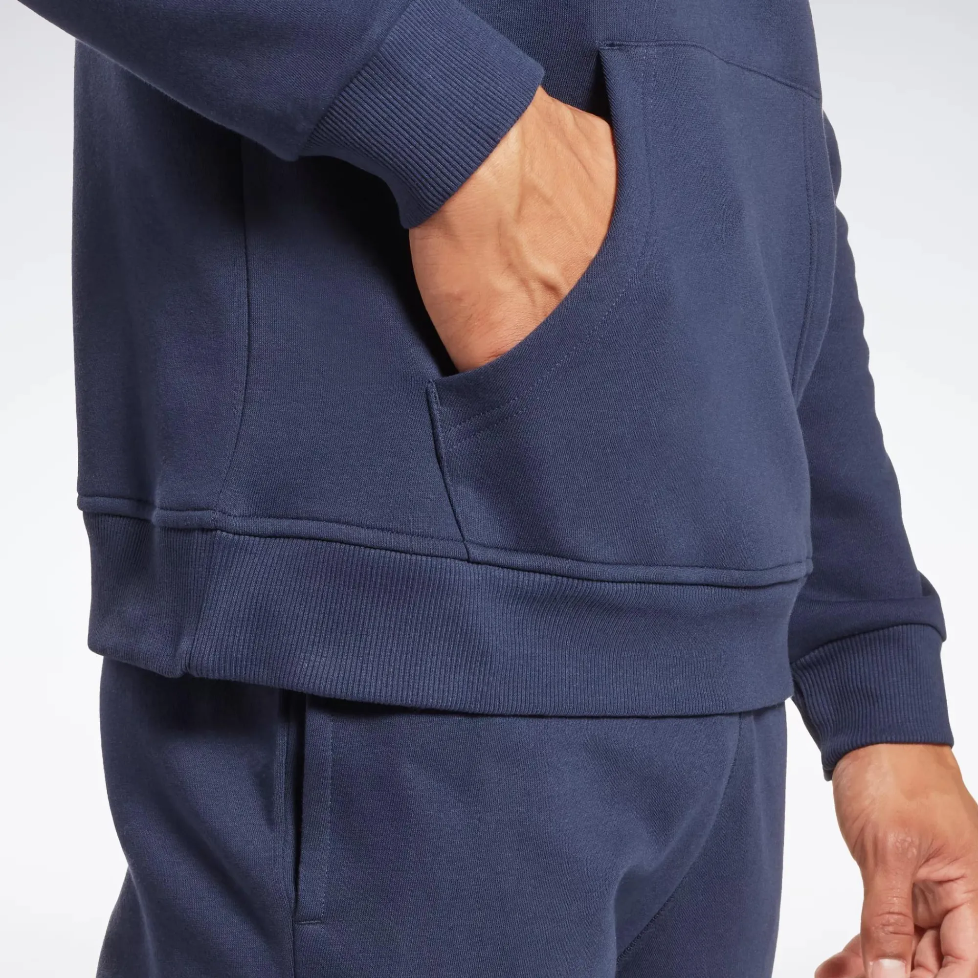 Hoodies & Sweatshirts|Reebok Hoodies & Sweatshirts Identity Fleece Stacked Logo Pullover Hoodie